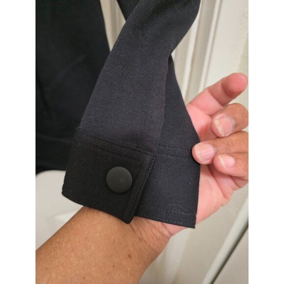 Cabi Black Long-Sleeve Zip-Up Cardigan Jacket With Front Pockets Size L - Picture 7 of 11